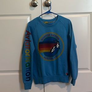 Aviator Nation, Aviator Nation Sweatshirt in Blue, Size = S
